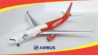 Vietjet Air Airbus A330300 Papercraft 1100 [upl. by Admama]