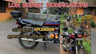 Simple modification😻low budget 🤑1997 splendor 😻🔥 Adnox bit  splendor modification [upl. by Nived]