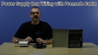 CCTV Camera Power Supply Box Wiring with Premade Siamese Cable [upl. by Penland]