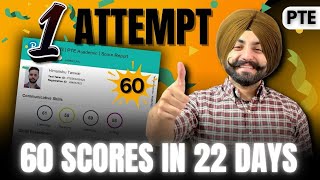 PTE Exam Review 60 Scores in 22 days how to get 60 scores  Gurwinder Sir [upl. by Sagerman]