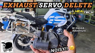 HealTech Exhaust Servo Eliminator Install on 2019 BMW R1200 GS  BROKEN SERVO DELETE [upl. by Ursa306]