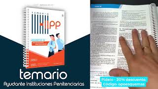 🔥 🔥 Review completa 🔥 🔥 Temario AYUDANTE INSTITUCIONES PENITENCIARIAS [upl. by Ferdinanda20]