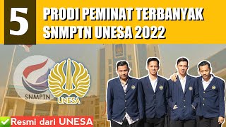 UNESA  PRODIJURUSAN PEMINAT TERBANYAK Universitas Negeri Surabaya DI SNMPTN UNESA 2022 [upl. by Jana505]