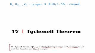 MTH 427527 Chapter 17 Tychonoff theorem part 11 [upl. by Ameer349]