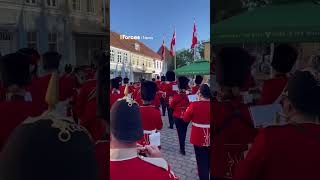 Mercian​​​​​​​ and Fusilier Band bring the noise to the streets of Denmark [upl. by Janene]