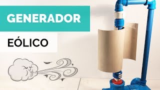 GENERADOR EÓLICO VERTICAL CASERO 💨  Tutorial  Paso Sustentable [upl. by Theran549]