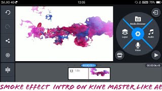 How to make smoke effect intro on android with kine master superb intro on android mofuz cinou intro [upl. by Eybba]