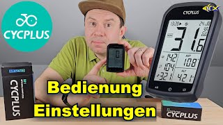 🔴 CYCPLUS M1 GPS Fahrradcomputer unter 50€  Bedienung und Einstellungen [upl. by Nosnibor]