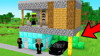 Millionaire Villager MOVED Into My House In Minecraft [upl. by Rrats]