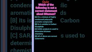 Bitumenpolycyclic aromatic compoundssoluble in Carbon DisulphideSARA analysisbitumen chemistry [upl. by Hecker]