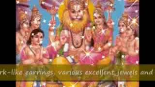 Sri Narasimha Ashtakam with meanings [upl. by Hairej]