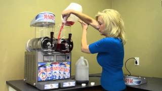 How to Fill a Ugolini Slush Machine with Slush Puppie Flavoured Base [upl. by Annehsat245]