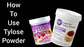 How to Use Tylose Powder in Fondant  Learn to fix your Fondant  Samias Kitchen [upl. by Roach911]