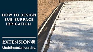 How to Design Subsurface Drip Irrigation [upl. by Pudens]