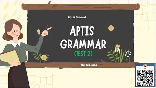 AptisGrammarTest 2 [upl. by Yetac716]