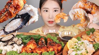 아 귀한 것💛 아귀간 아귀꼬리 먹방 Monkfish Liver amp Steamed monkfish eating showmukbang korean food [upl. by Attelra]