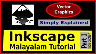 Inkscape Malayalam Tutorial Part1 Introduction  ഇങ്ക്സ്കേപ്പ് മലയാളം ടൂട്ടോറിയല്‍  Vector Graphics [upl. by Salguod670]