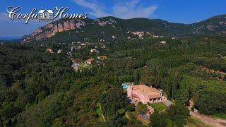 Magnificent country style villa with private pool Northwest Corfu [upl. by Ynaffital]