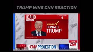 Trump wins CNN reaction [upl. by Aihsined]