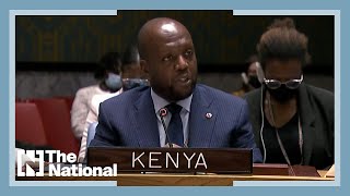 Kenyan ambassadors speech to the UN Ukraine situation echoes our history [upl. by Tnahsin]