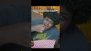 Zuba tries Indian Snack🇮🇳…………………foryou viralvideo funny zuba fyp india indianfood [upl. by Bael291]