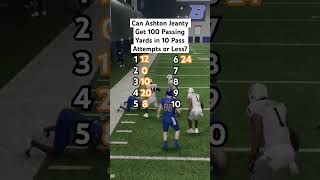 Can Ashton Jeanty Get 100 Passing Yards in 10 Pass Attempts or Less [upl. by Neersin16]