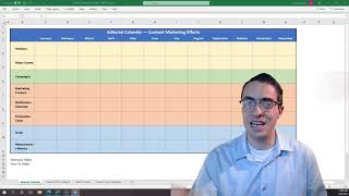 Editorial Calendar Template Instructions  Overview [upl. by Wivestad]