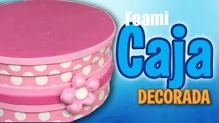 Como decorar caja con foami y cinta  How to decorate box with foam and duck tape [upl. by Howes]