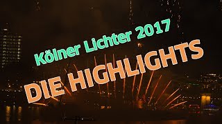 Kölner Lichter 2017 Die FeuerwerkHighlights [upl. by Candra]