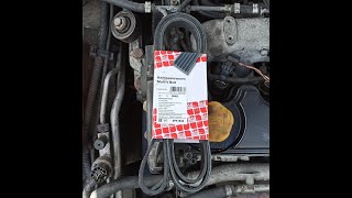 Replace Auxiliary Belt Alfa Romeo 156 19 JTD [upl. by Htilil873]