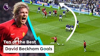 10 ICONIC David Beckham goals youll NEVER forget [upl. by Vincelette]