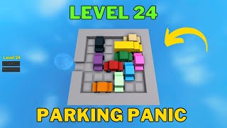 How To Solve Parking Panic Level 24  Roblox [upl. by Ahsatniuq]