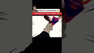 Saitama vs homelander  Homelander has angered saitama🔥💀shortsanimebadassmoments [upl. by Evander639]