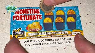 Gratta e vinci delle monetine fortunate Abbiamo vinto con solo 1 euro [upl. by Aizirtap503]