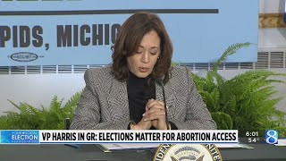 VP Harris in GR ‘Elections matter’ for abortion access [upl. by Alad]