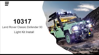 Install Lightailing Light Kit For Lego Land Rover Classic Defender 90 10317 [upl. by Ellivro487]