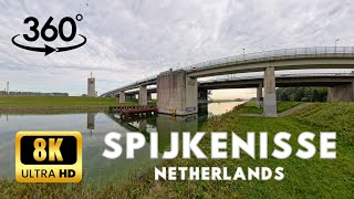 Voedingskanaal Spijkenisse in Netherlands 8K Video 360° VR [upl. by Mycah311]