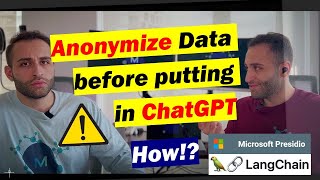 How to Anonymize Your Data Before Putting in ChatGPT  LangChain  Presidio [upl. by Jegar]