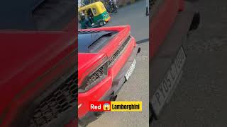 O bhai ye kiya he RED 🟥 LAMBORGHINI short reels lamborghini viralshorts [upl. by Yliak]