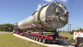 How Does SpaceX Transport the Falcon 9 [upl. by Annaoy]