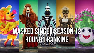 All Round 1 Performances From Masked Singer Season 12 Ranked [upl. by Marvella912]