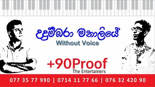 Udumbara Manaliye Karaoke With out Voice track with Lyrics  Dayarathna Ranathunga [upl. by Orozco603]