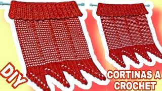 Cortinas para SALA tejidas a crochet fácil y rápido [upl. by Haye]