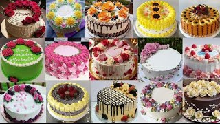 Simple Cake DesignBirthday Cake DesignRound Cake Design  VS Rajesh cake Live cake [upl. by Peppel856]