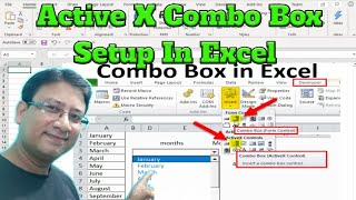 🔥How To Setup Active X Combo Box In Excel  🤔Active X Drop Down List Setup  🤗 Excel Activex Combo [upl. by Converse678]