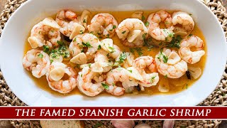 The Famous Spanish Garlic Shrimp  Gambas al Ajillo from Madrid [upl. by Simeon]