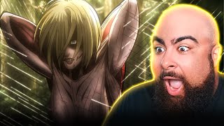 CAPTURING THE FEMALE TITAN  Attack On Titan Episode 19 Reaction [upl. by Annaert]