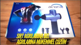 Acura 6 Seviyeli 4 Başlıklı Şarjlı Masaj Aleti Masaj Tabancası acura bayindirelektronik [upl. by Ellehc]