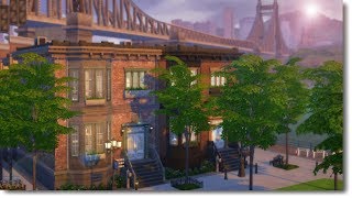 BROOKLYN TOWNHOUSES  The Sims 4 Speed Build [upl. by Abshier]