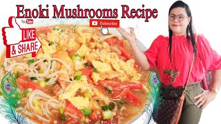 How to cook Enoki Mushroom Simple and Delicious Recipe [upl. by Ahsikal]